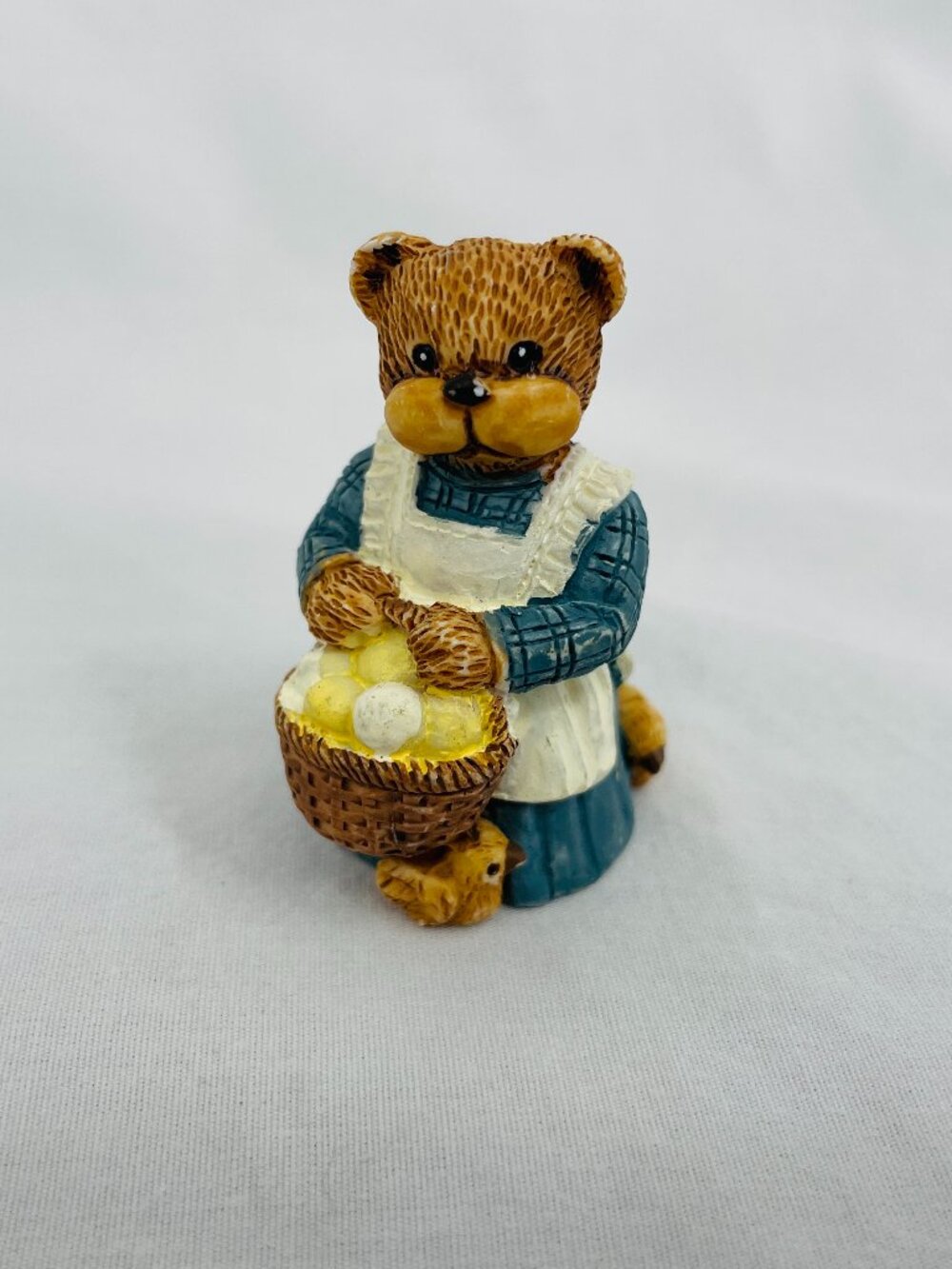 Vintage 1990s Tender Hearts Lady Bear with Basket of Eggs